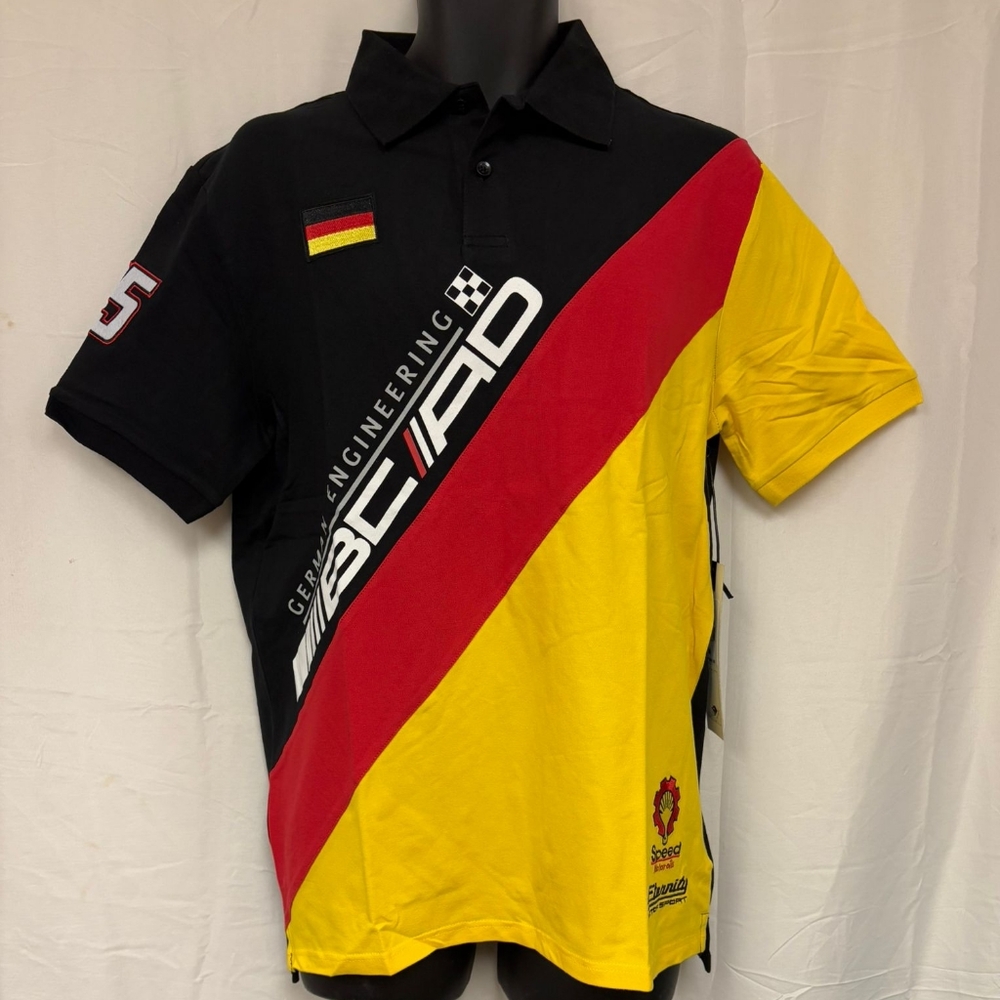 Eternity BC/AD Germany Motor Sport Black/Yellow Polo / NWT